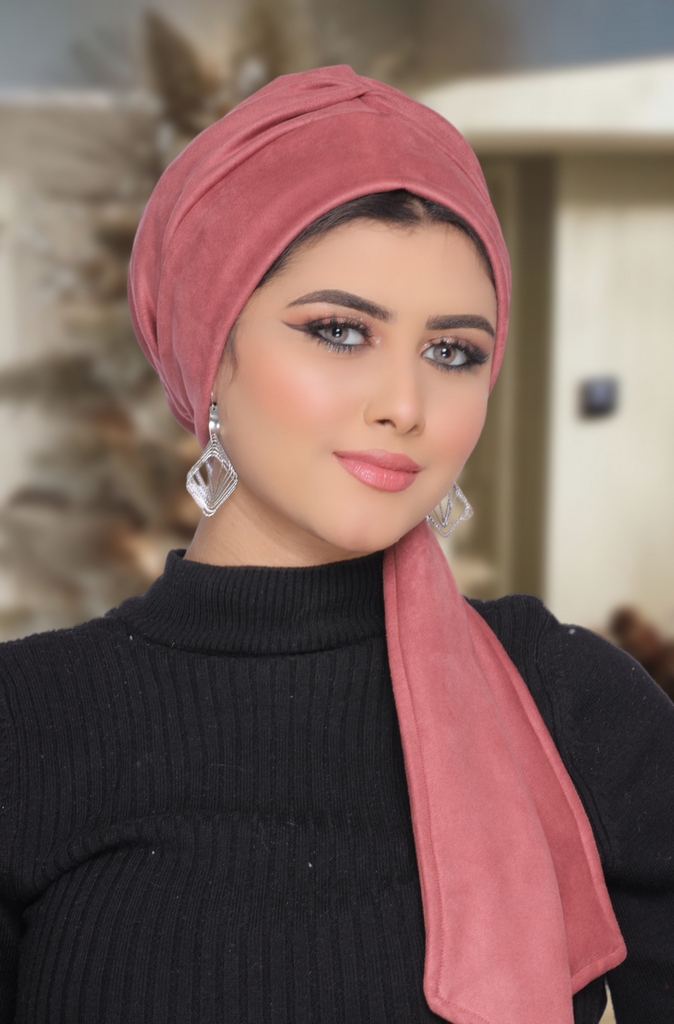 Turban Multiple ways to connect it suede - Smile Turbans - 1728