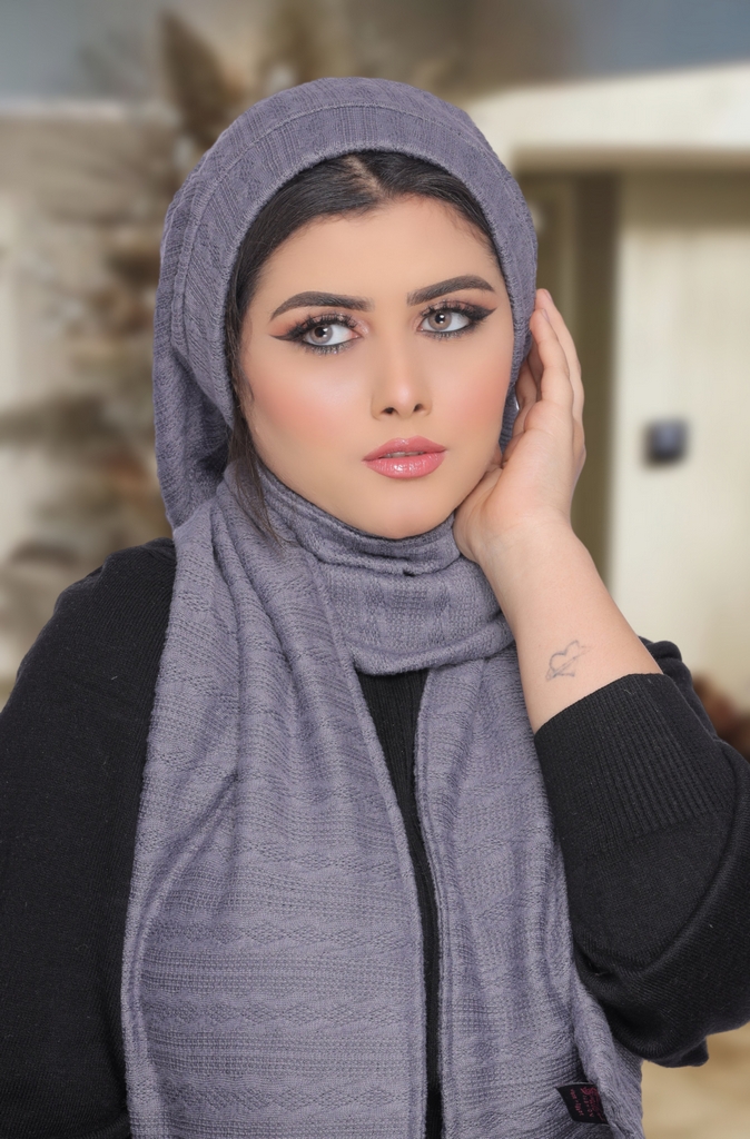 IceCap  & Scarf IceCap   With a fur ball Rib  - Smile Turbans - 1751