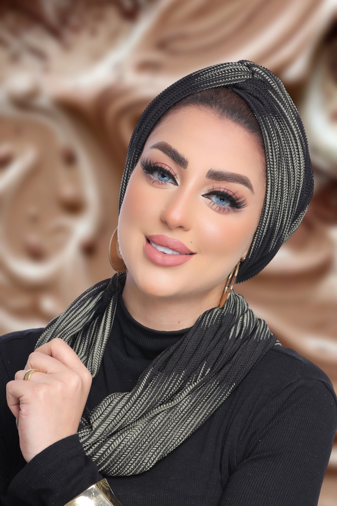 Turban  & Scarf Crocs one piece kink - Smile Turbans - 1816