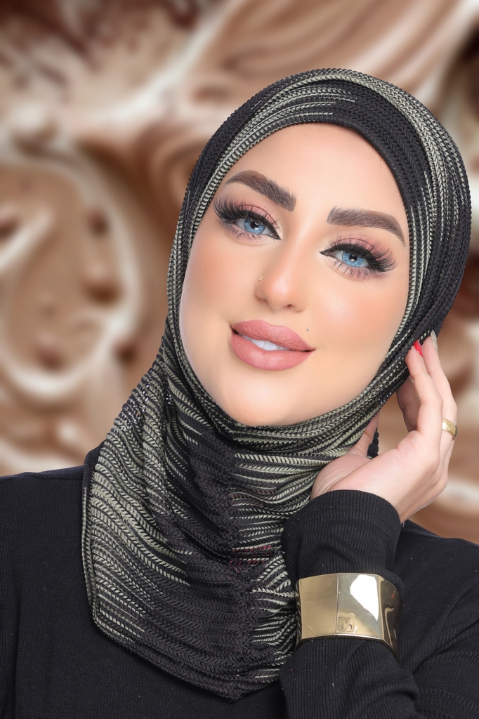 Hijab Ready-made hijab without pins knitwear - Smile Turbans - 1821