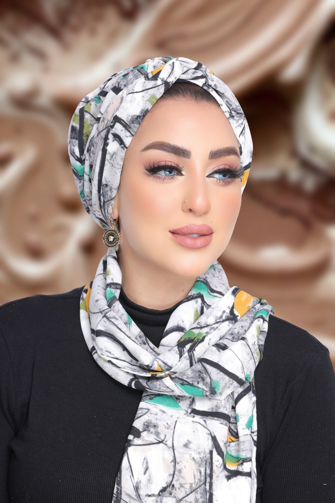 Turban  & Scarf Crocs one piece rosaline material - Smile Turbans - 1825