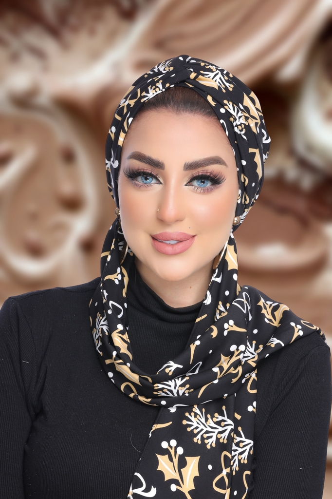 Turban  & Scarf Crocs one piece rosaline material - Smile Turbans - 1829