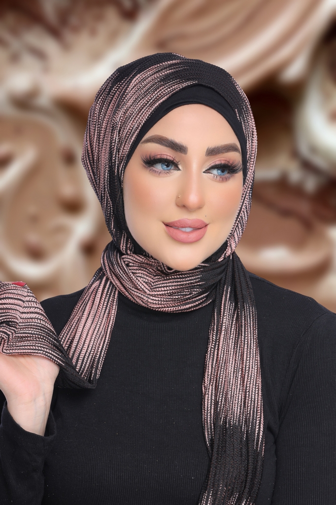 Hijab Ready-made hijab without pins kink - Smile Turbans - 1830