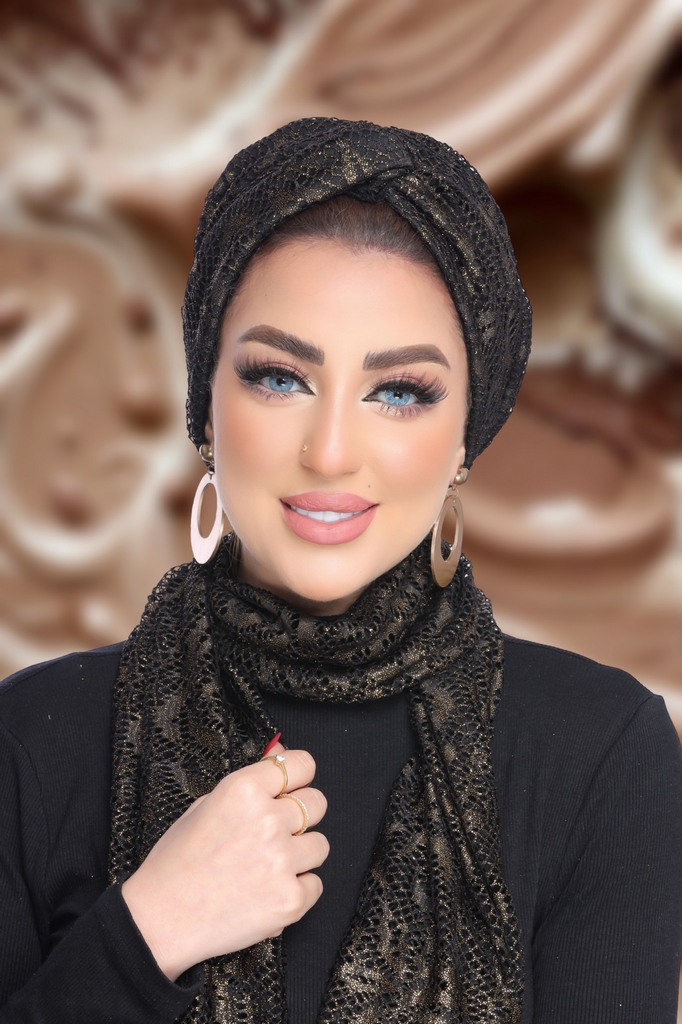 Turban  & Scarf Crocs one piece kink - Smile Turbans - 1835