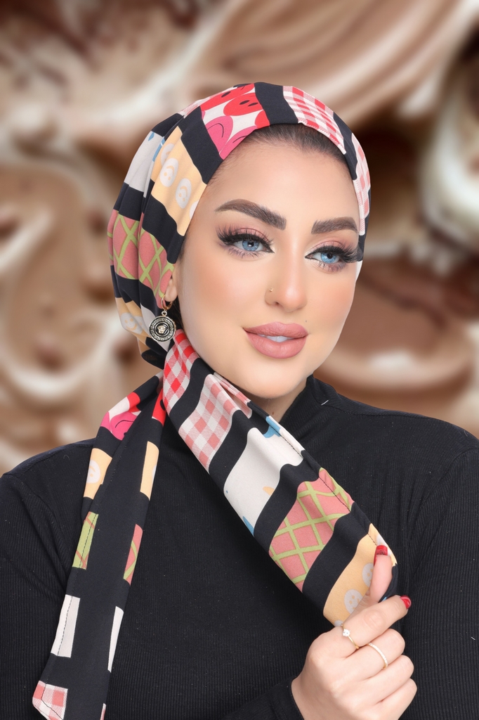 Turban Tie crepe material - Smile Turbans - 1848