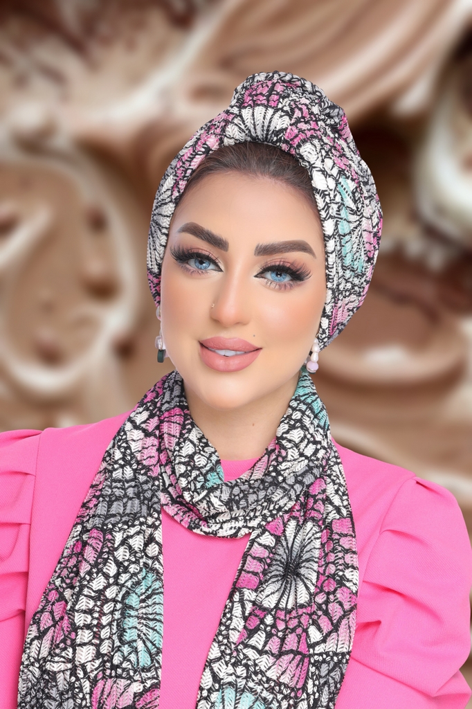 Turban  & Scarf Crown kink - Smile Turbans - 1862