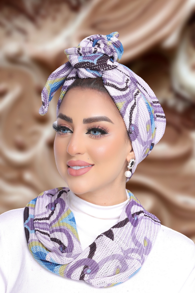 Turban  & Scarf Multi way Bow wire kink - Smile Turbans - 1870