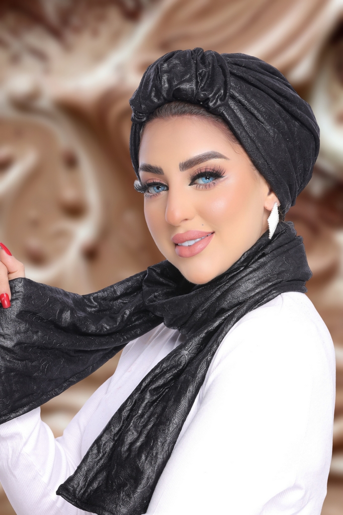 Turban  & Scarf Crown leather - Smile Turbans - 1876