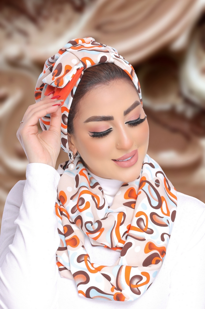 Turban  & Scarf Half a bow, one piece sph - Smile Turbans - 1880