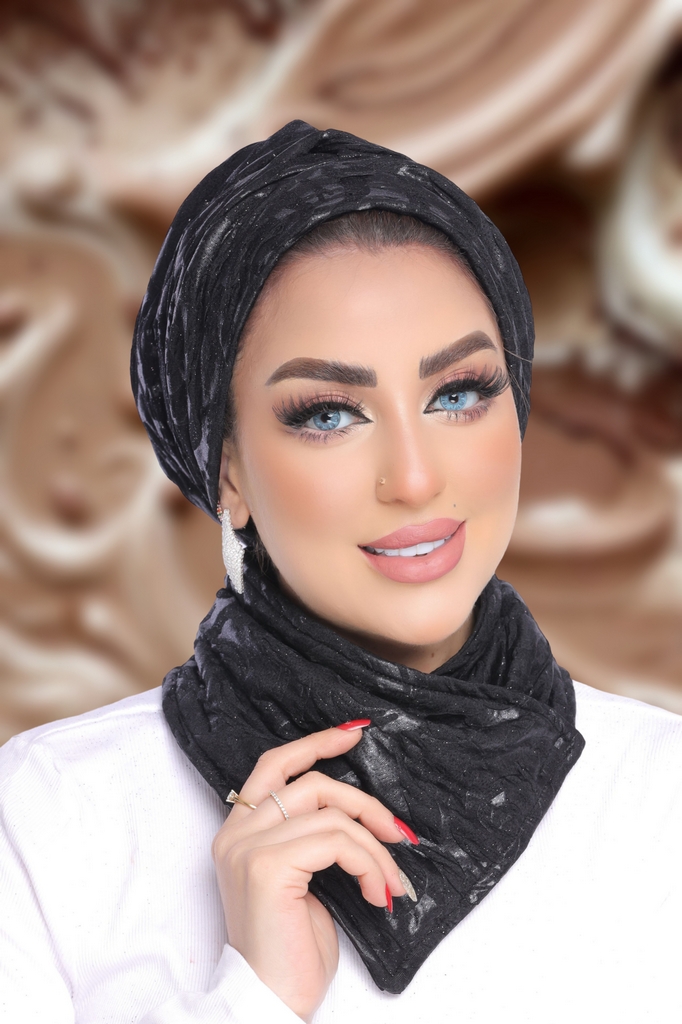 Turban  & Scarf Darby one piece leather - Smile Turbans - 1882