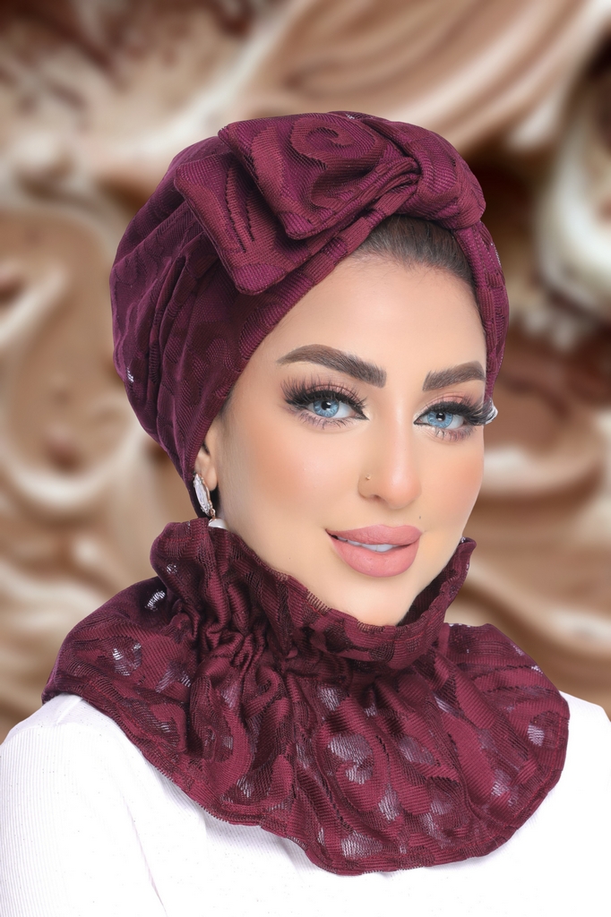 Turban  & Scarf Half a bow, one piece Dantel Joubert - Smile Turbans - 1885