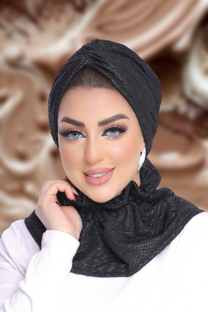 Turban  & Scarf Crocs one piece Lycra fabric - Smile Turbans - 1886