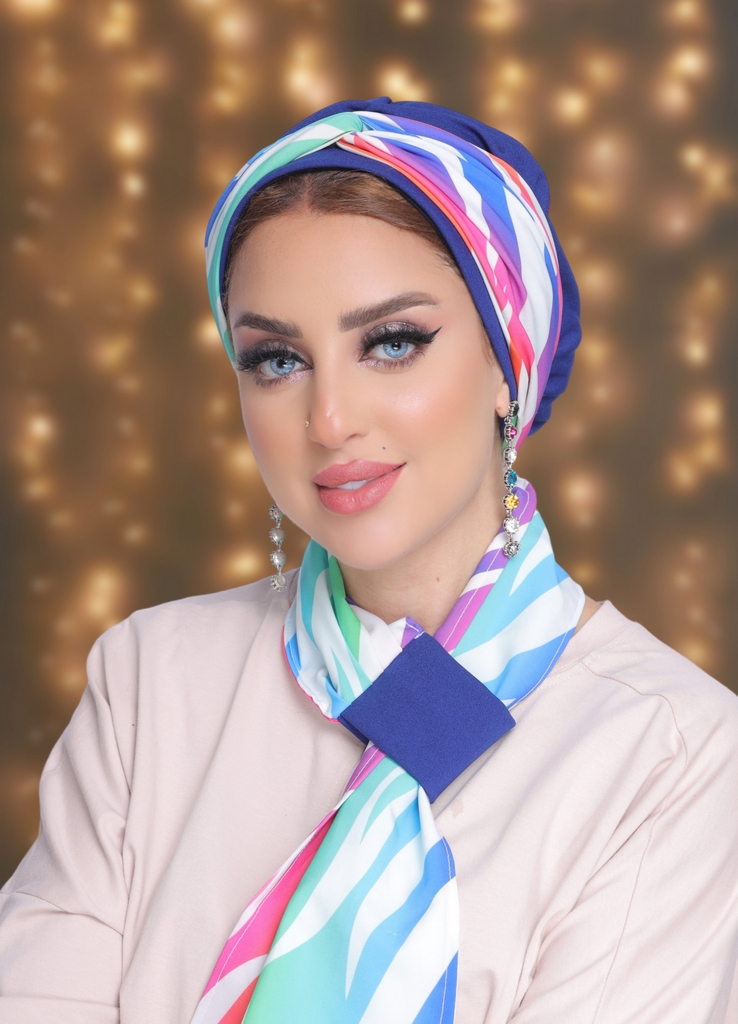 Turban  & Scarf Crocs satin - Smile Turbans - 2002