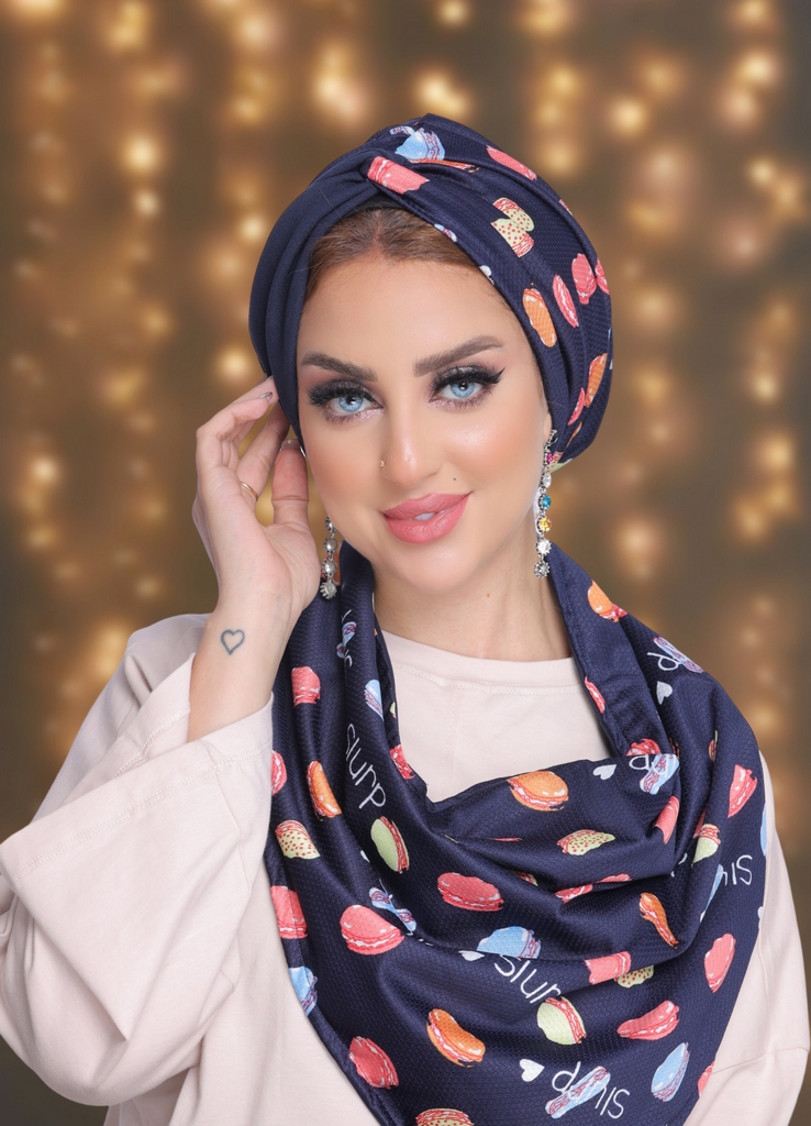 Turban  & Scarf Crocs crochet - Smile Turbans - 2016