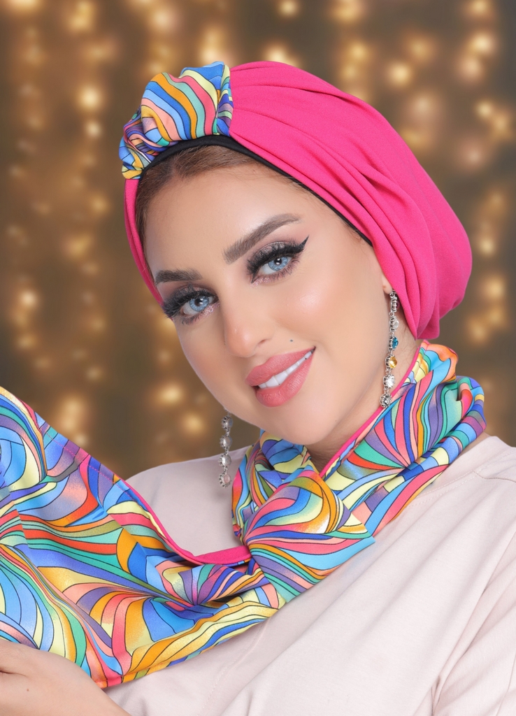 Turban  & Scarf two piece soft - Smile Turbans - 2020