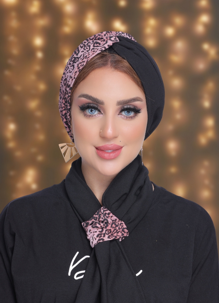 Turban  & Scarf Crocs crepe material - Smile Turbans - 2069