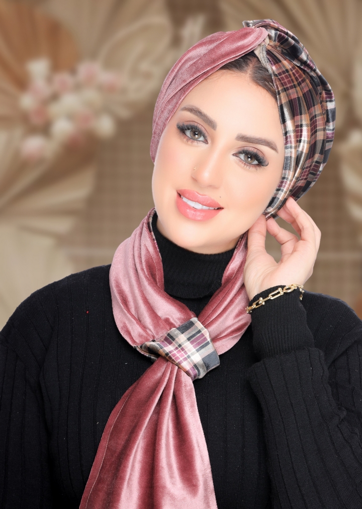 Turban  & Scarf Crocs velvet - Smile Turbans - 2096