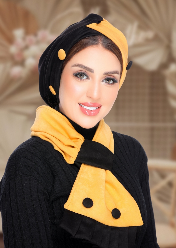 Turban  & Scarf Crocs suede - Smile Turbans - 2110