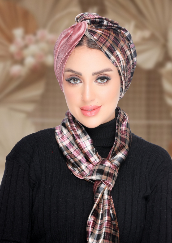 Turban  & Scarf Crocs velvet - Smile Turbans - 2128