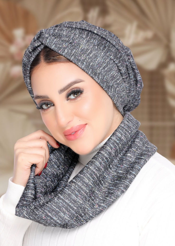 Turban  & Scarf Crocs wool - Smile Turbans - 2140