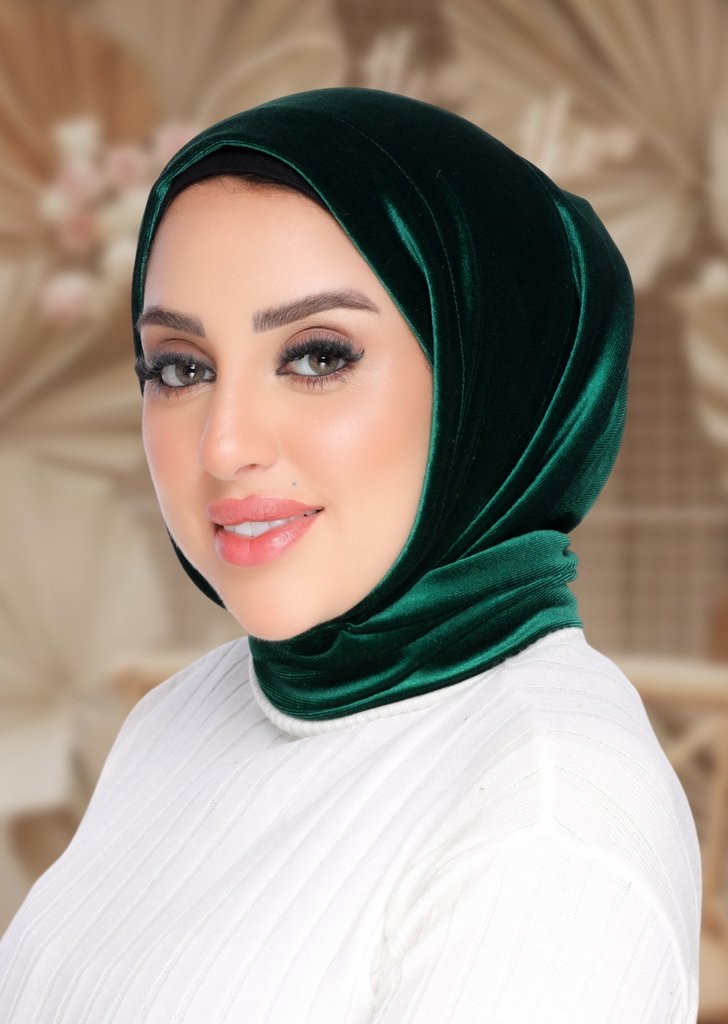 Hijab Ready-made hijab without pins velvet - Smile Turbans - 2154