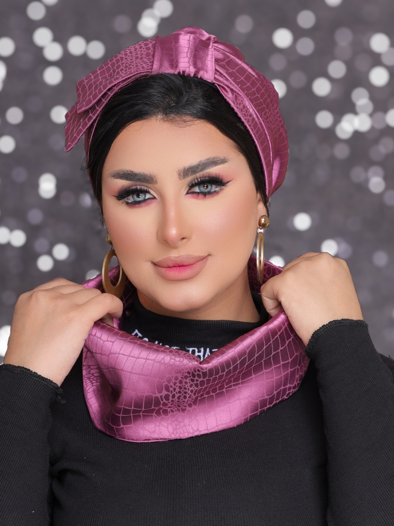 Turban  & Scarf Half a bow satin - Smile Turbans - 2190