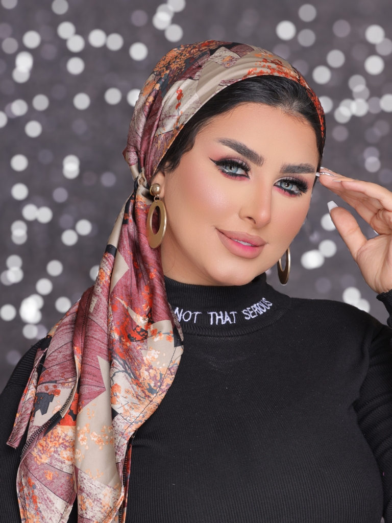 turban tie satin - Smile Turbans - 2195