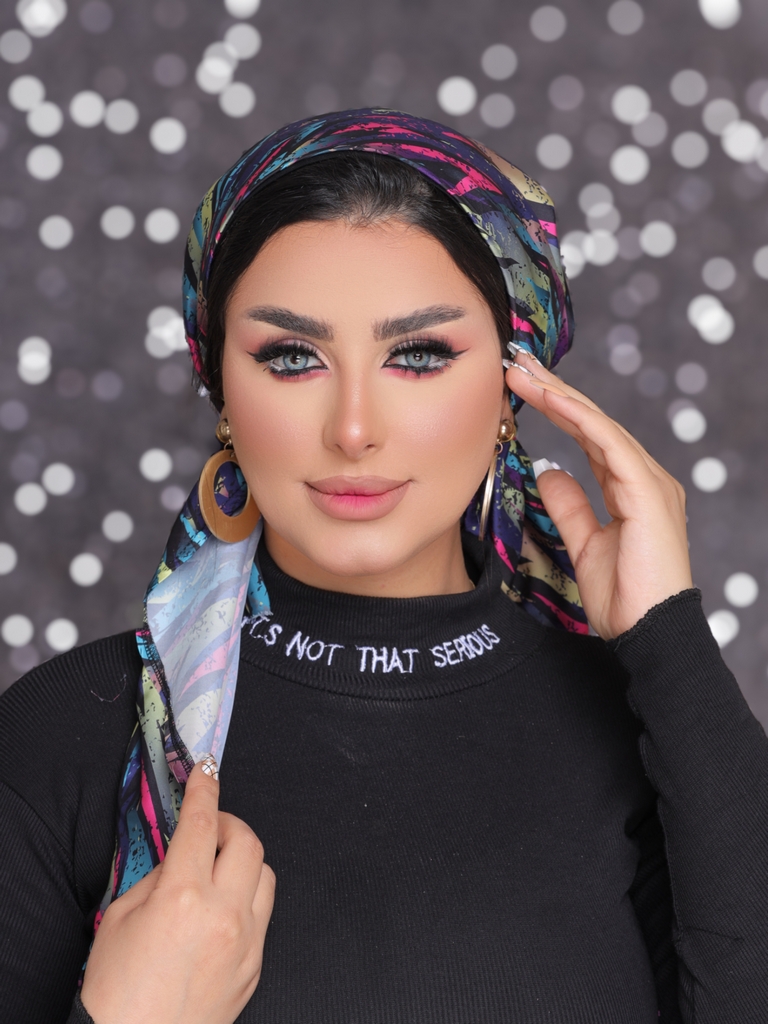 turban tie satin - Smile Turbans - 2198