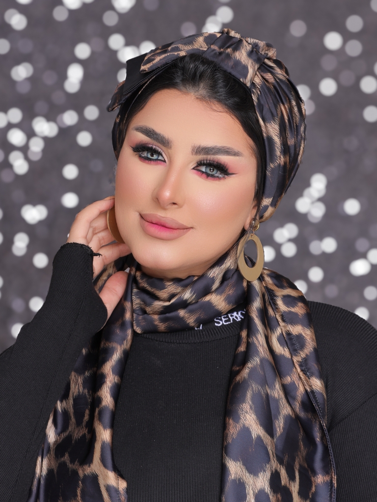 Turban  & Scarf Half a bow satin - Smile Turbans - 2203