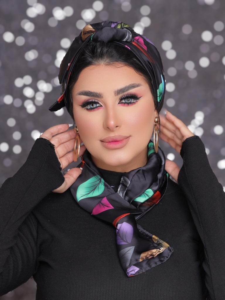 Turban  & Scarf Half a bow satin - Smile Turbans - 2204