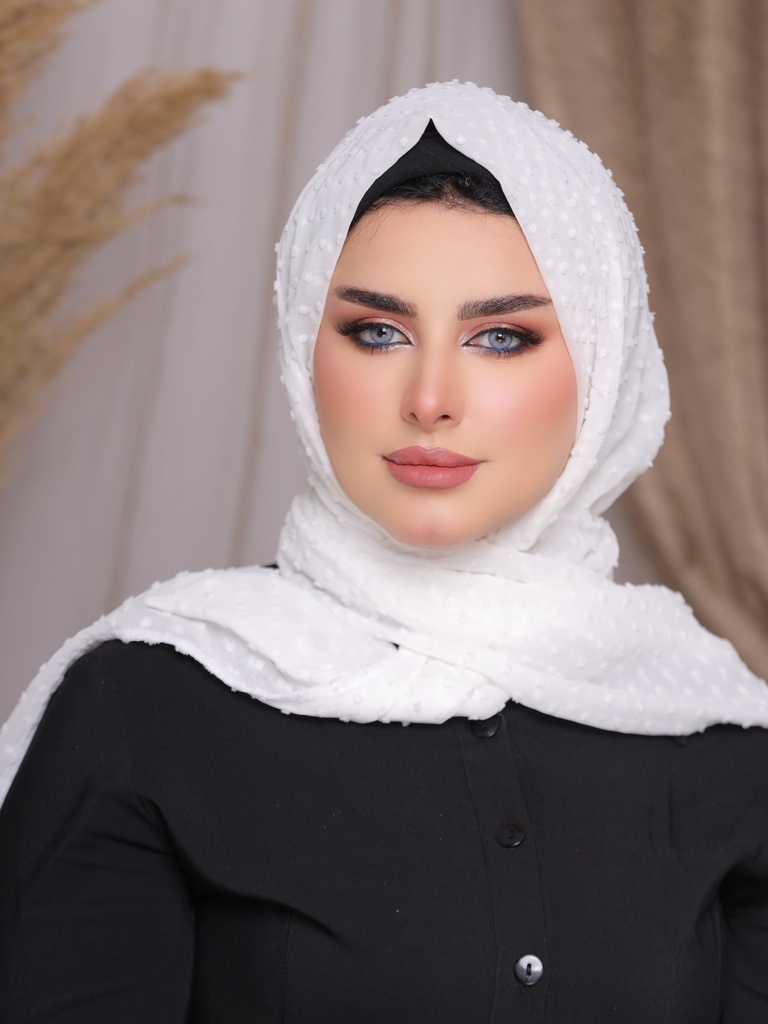 Hijab Ready-made hijab without pins bubble chiffon - Smile Turbans - 2219