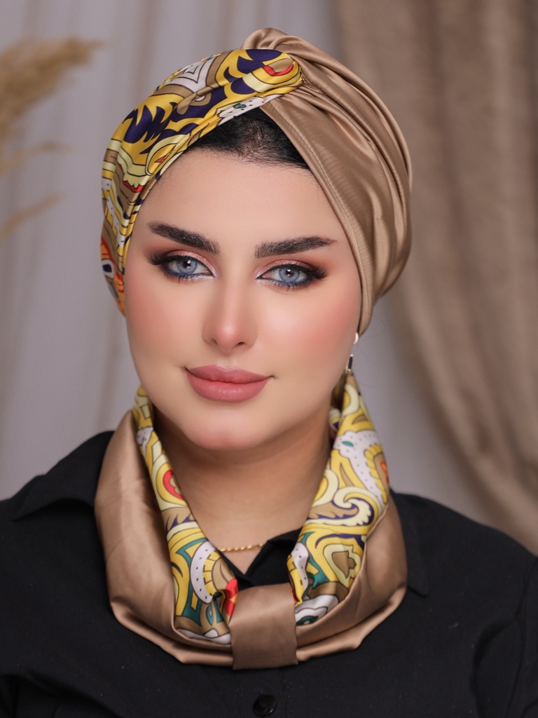 Turban  & Scarf Crocs satin - Smile Turbans - 2280