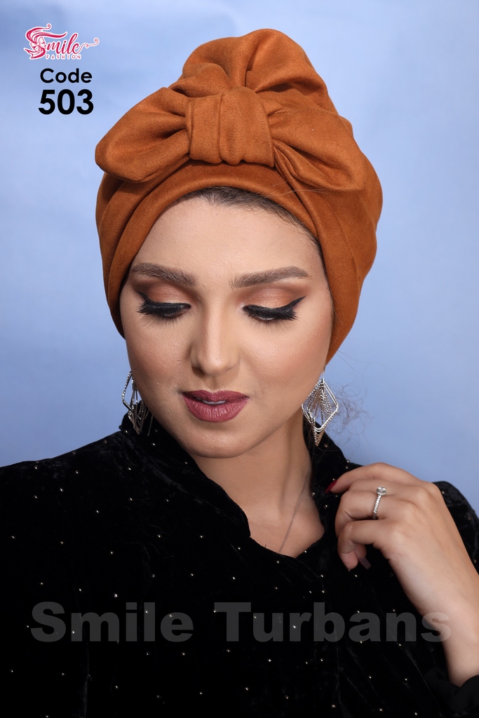 Turban bow suede - Smile Turbans - 503