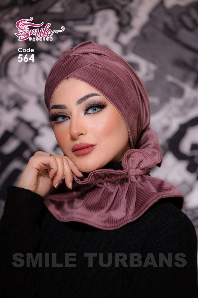 Turban  & Scarf Multi way tie suede - Smile Turbans - 564