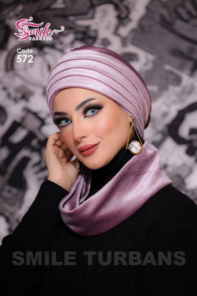 Turban  & Scarf Scotch suede - Smile Turbans - 572