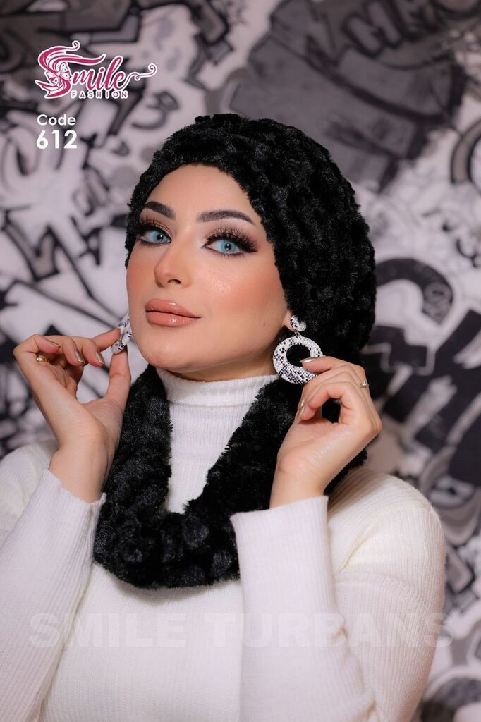 IceCap  & Scarf Crocs one piece crepe material - Smile Turbans - 612