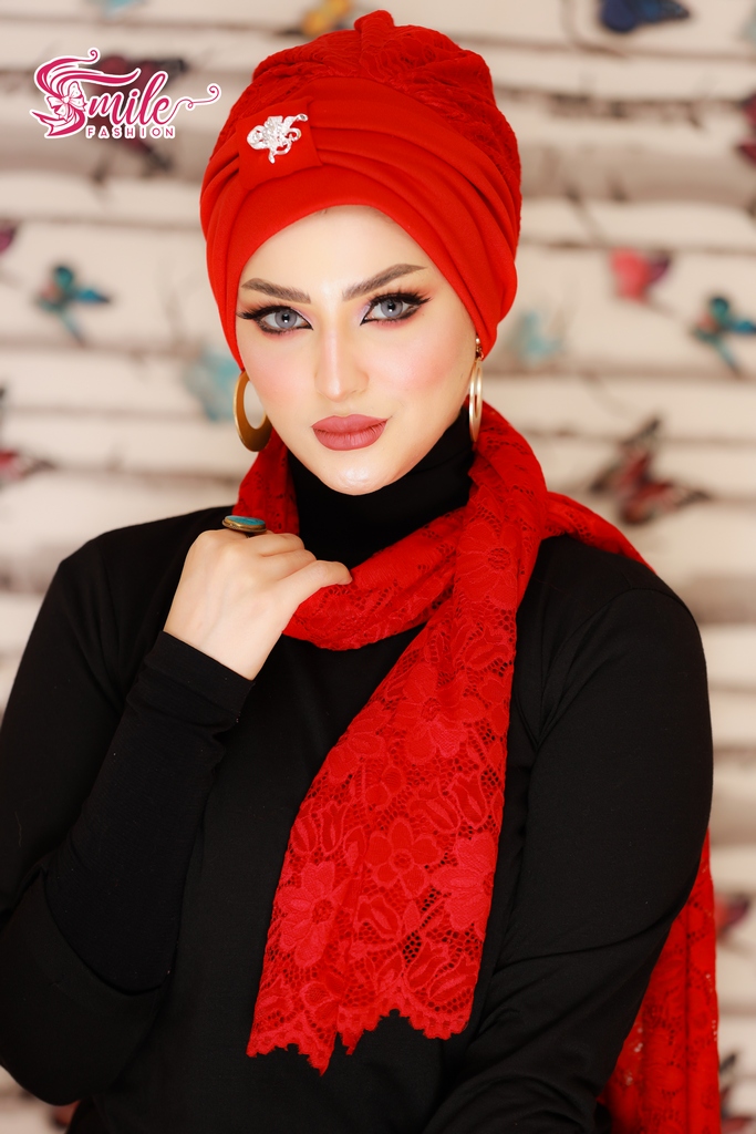 Turban  & Scarf brooch Dantel - Smile Turbans - 636