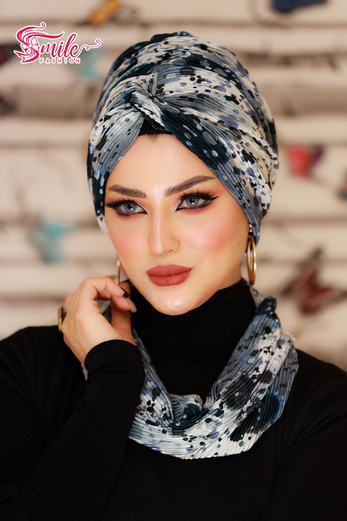 Turban  & Scarf Crocs one piece Bliss satin material - Smile Turbans - 652