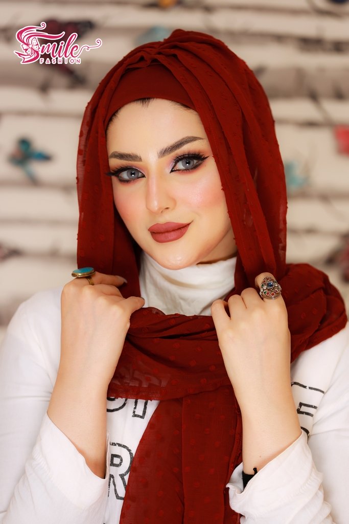 Hijab Ready-made hijab without pins bubble chiffon - Smile Turbans - 689