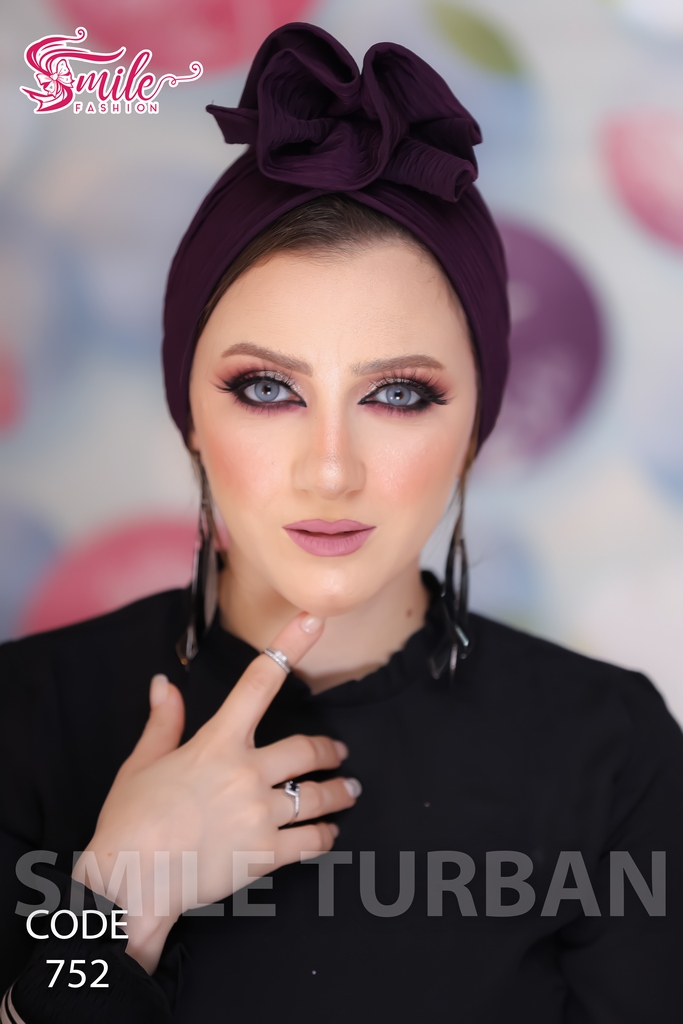 Turban flower crochet - Smile Turbans - 752