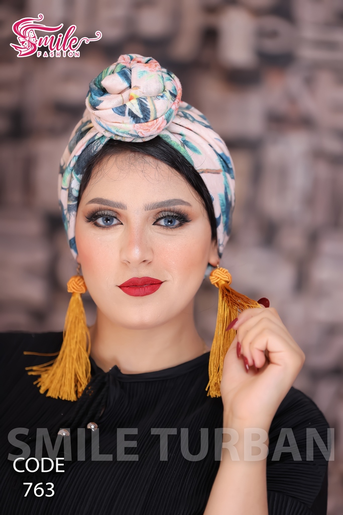 Turban cupcake touch  material - Smile Turbans - 763