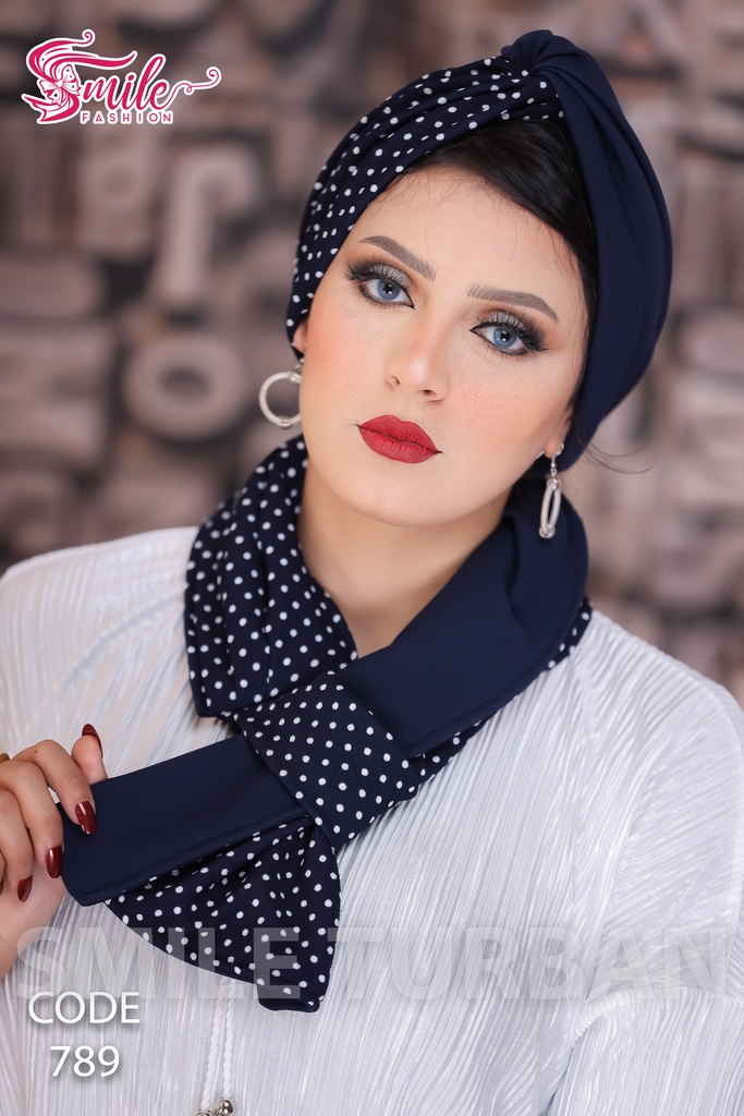 Turban  & Scarf Crocs one piece crepe material - Smile Turbans - 789