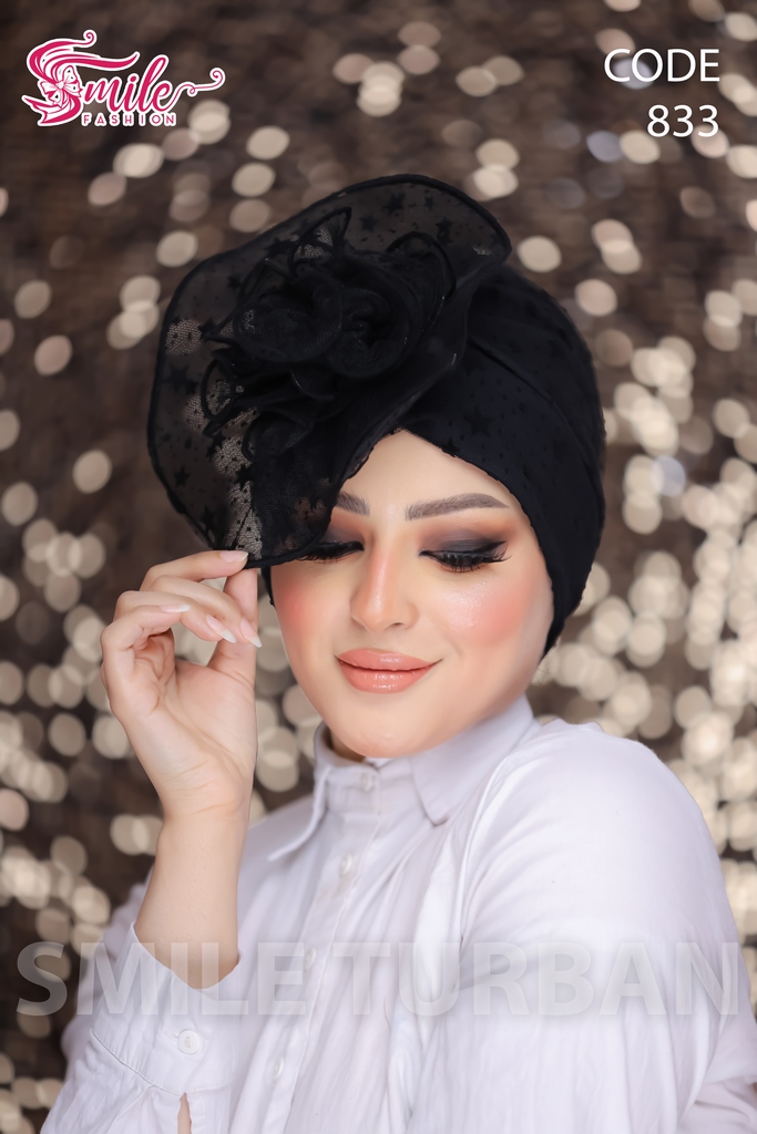 Turban Shabu Tulle stars - Smile Turbans - 833