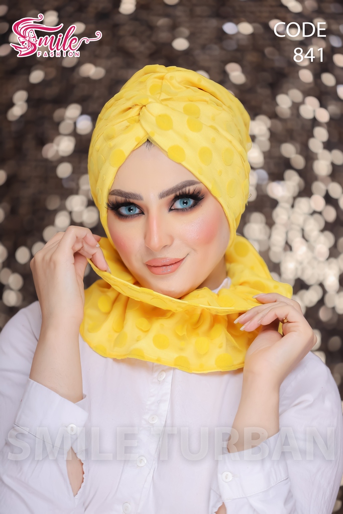 Turban  & Scarf Crocs one piece Tulle - Smile Turbans - 841