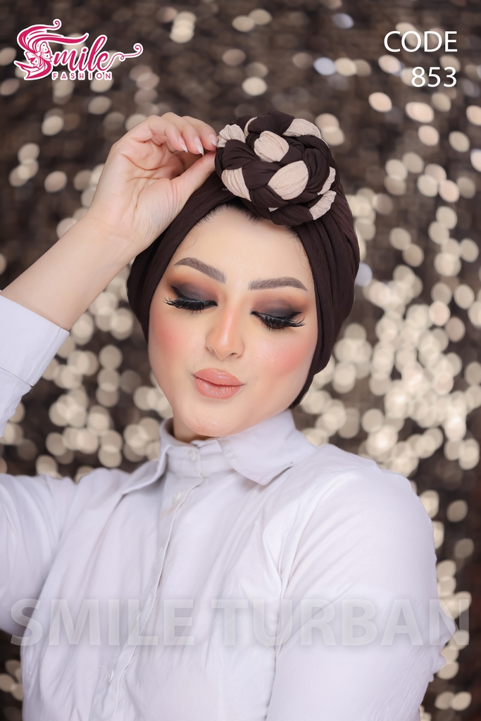 Turban  Two-color cupcake blisih - Smile Turbans - 853