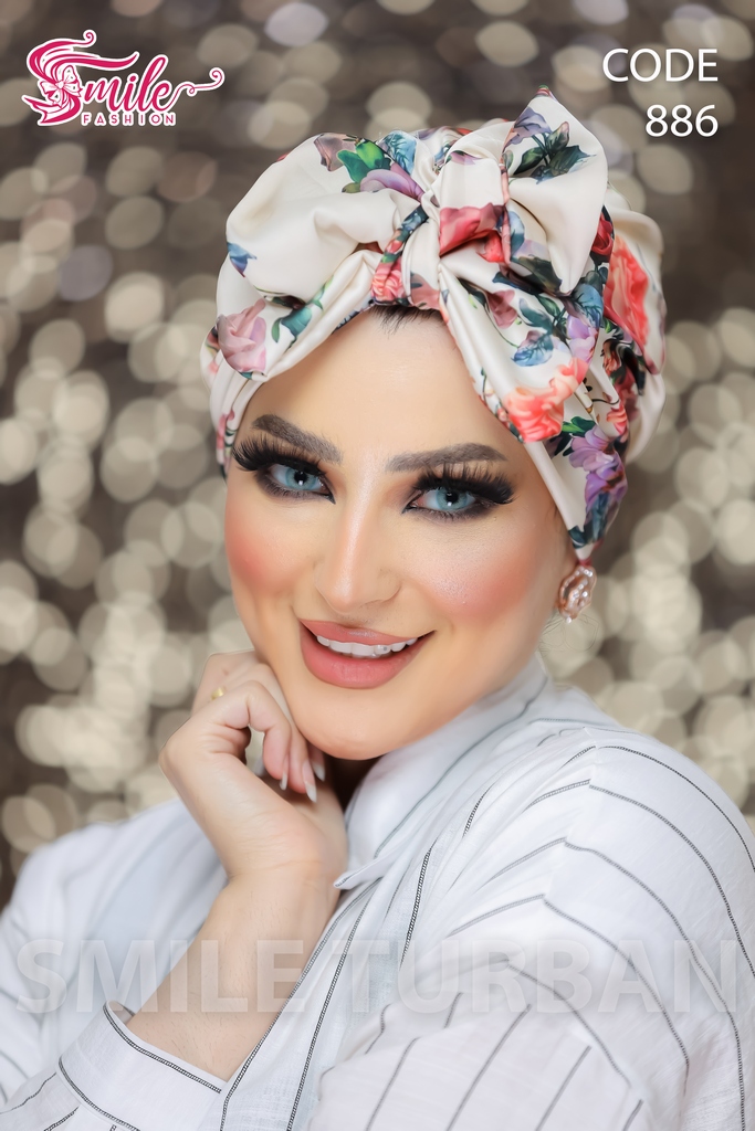 Turban Double bow Soft  material - Smile Turbans - 886