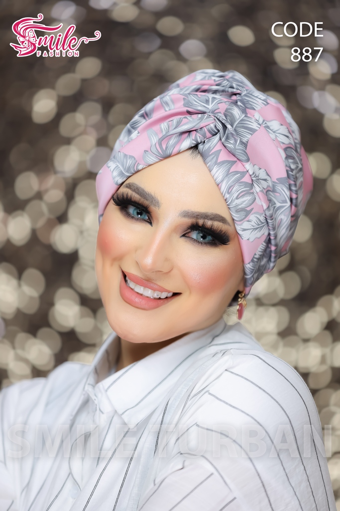 Turban Crocs one piece satin - Smile Turbans - 887