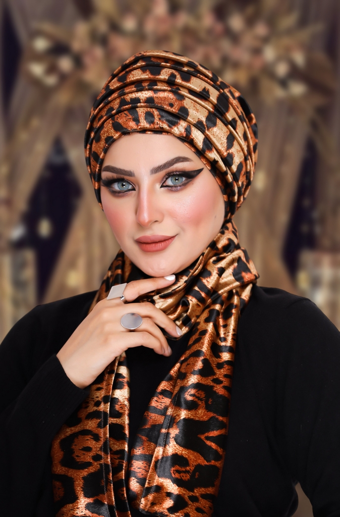 Turban  & Scarf Scotch velvet - Smile Turbans - 909