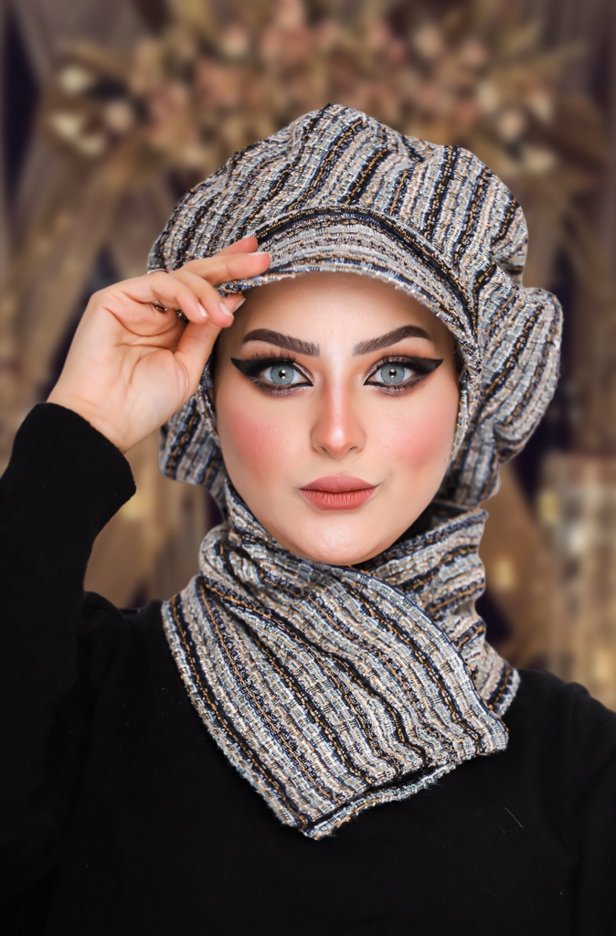 Beret & Scarf Beret knitwear - Smile Turbans - 930