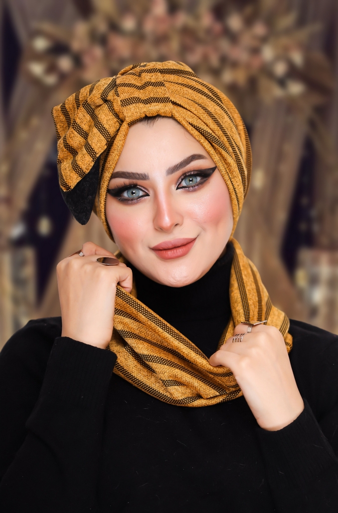 Turban  & Scarf Half a bow brooch - Smile Turbans - 941